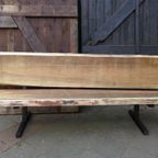 Prachtige Grote Boomstam Tuinbank 210 Cm thumbnail 7