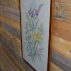 Borduurwerk Wilde Bloemen In Lijst thumbnail 4
