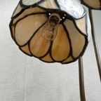 Antieke Art Nouveau Tiffany Lamp Waterlelie In Brons thumbnail 15