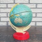 Vintage Blikken Wereldbol Rood thumbnail 6