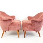 2 Roze Cocktail Stoeltjes | Nieuw Gestoffeerd Rib Artifort thumbnail 5