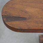 Luxe Antieke Halbank/ Bank Uit Frankrijk Voor Aan De Eettafel Met Prachtige Originele Details thumbnail 6
