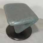 Vintage Leren Leolux Hocker Voetstoel Voetbankje Ottoman thumbnail 13