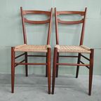 Set Vintage Keukenstoelen Lichtgewicht Gio Ponti Style thumbnail 2