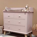 Vintage Prachtige Commode / Ladekast Zachtroze “roos” thumbnail 8
