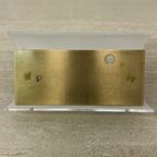 Vintage Lucite And Brass Wall Lamp ,1970S thumbnail 12