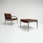 Fauteuil Met Voetenbank Toegeschreven Aan Gispen, 1960's thumbnail 19