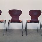 4x Eromes Pagholz Industriële Stapelbare Design Stoel thumbnail 11