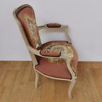Brocante Vintage Gobelin Queen Ann Stoeltje, Fauteuiltje 03 thumbnail 3