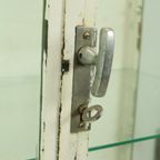 Oude Metalen Apothekerskast Medicijnkast Glas Industrieel 1970S thumbnail 7