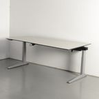 Ahrend Essa Elektrisch Bureau, Wing, Zandmelee Blad, 180 X 80/100 Cm, Hoogte Instelbaar Onderstel thumbnail 2