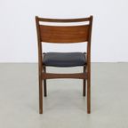 4x Vintage Eetkamerstoel Teak, 1960s Nieuw Bekleed thumbnail 9