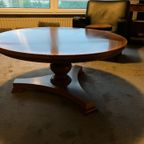 Ronde (mahonie) Houten Salontafel thumbnail 2