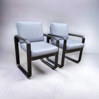 Set Van 2 - Burkhart Vogtherr Voor Rosenthal- Hombre Arm Chair ( Zwart ) thumbnail 2