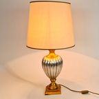 Tafellamp - Bureaulamp - Made In Italy - Goud - Zilver - Hollywood Regency Stijl - 90's thumbnail 2