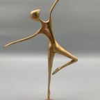 Messing Ballerina Op Koperen Voet 60's thumbnail 6