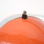 German Made - Space Age Wall Pendant - Orange And Aluminium thumbnail 10