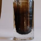 Cola Colored Vintage Glass Vase By Schott Zwiesel, Germany 1970S thumbnail 12