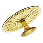 Art Deco Amber Taartschotel Gebak Schaal Depression Glass thumbnail 10