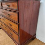 Vintage Antiek Dressoir Commode Ladekast Badkamermeubel Met Marmer Blad 704 thumbnail 12
