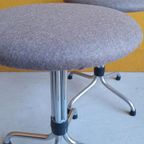 Unieke Vintage Industriële Krukken, In Hoogte Verstelbaar thumbnail 4