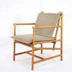 Set Van 4 Safari Bamboo Fauteuils + Tafeltje Vintage thumbnail 15