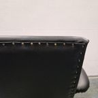 Goldsiegel Vintage Draaifauteuil Zwarte Draaistoel Jare 60 thumbnail 5