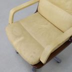 Vintage Bureaustoel Vergaderstoel Leder Eugen Schmidt, 1960 thumbnail 8