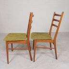 2 Vintage Stoelen Met Skai Beklede Zitting, Jaren 50 thumbnail 8