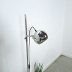 Space Age Chromen Staande Bol Lamp Vloerlamp thumbnail 6