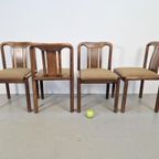 Set 4 Vintage Brutalist Eetkamerstoel ´70 Mid Century Stoel thumbnail 2