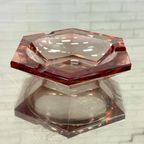 Roze Vierkant Murano Glas Asbak thumbnail 7