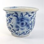 Vintage Bloempot Blauw-Wit China thumbnail 4