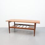 Vintage Salontafel Omkeerbaar Blad Teak thumbnail 13
