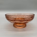 Art Deco Roze Persglas Schaaltje thumbnail 5