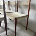 Set Van 6 Lübke Eetkamerstoelen Palissander Diningchair thumbnail 15