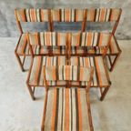 Set Vintage Eetkamerstoelen Retro Jaren 70 No 6 thumbnail 8