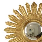 Grote Houten Zonnespiegel Sunburst Butler Xl Spiegel Goud 70Cm thumbnail 12