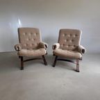 Set Van 2 Vintage Clubzetels / Fauteuils Westnofa Stijl thumbnail 3