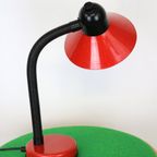 Originele Rode Bureaulamp Van Nf Elektriciteit - Model 1215 - Frankrijk 1980 thumbnail 5