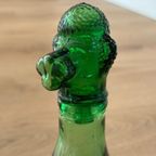 Vintage Empoli Glazen Hond Karaf Met Stop, Italië, Jaren thumbnail 5