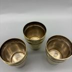 Set Antieke Aperitief Cups Messing 6 Stuks thumbnail 5