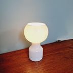 Tahiti-Lamp In Witte Opaline, Philips, 1960 thumbnail 14