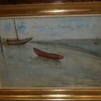 Karel Heymans (1899-1974) Bootjes Aan Het Strand thumbnail 6
