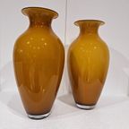 Set Van Twee Grote Murano Vazen Uit De Jaren ’60 thumbnail 5