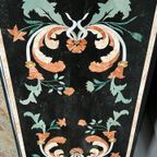 Salontafel In Pietra Dura-techniek – Florentijns Mozaïek. thumbnail 3