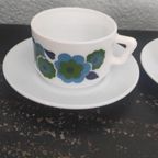 Vintage Kop En Schotel Arcopal Lotus 2X Blauw thumbnail 3