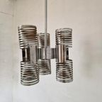 Space Age Italiaanse Chromen Veer Lamp Vintage Design thumbnail 5