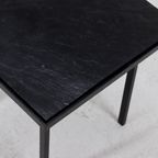 Minimalist Steel And Slate Side Or Coffee Table 1960S thumbnail 10
