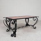 Vintage Tegeltafel, Salontafel Met 8 Tegels, Jaren 60 thumbnail 11